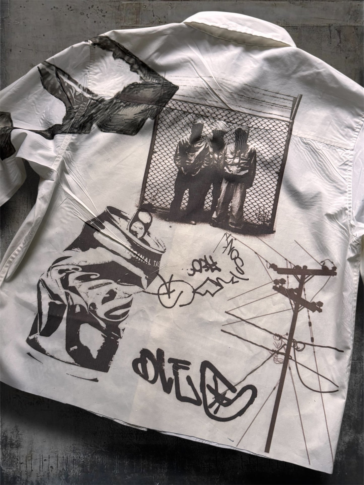 “News” 1/1 white shirt