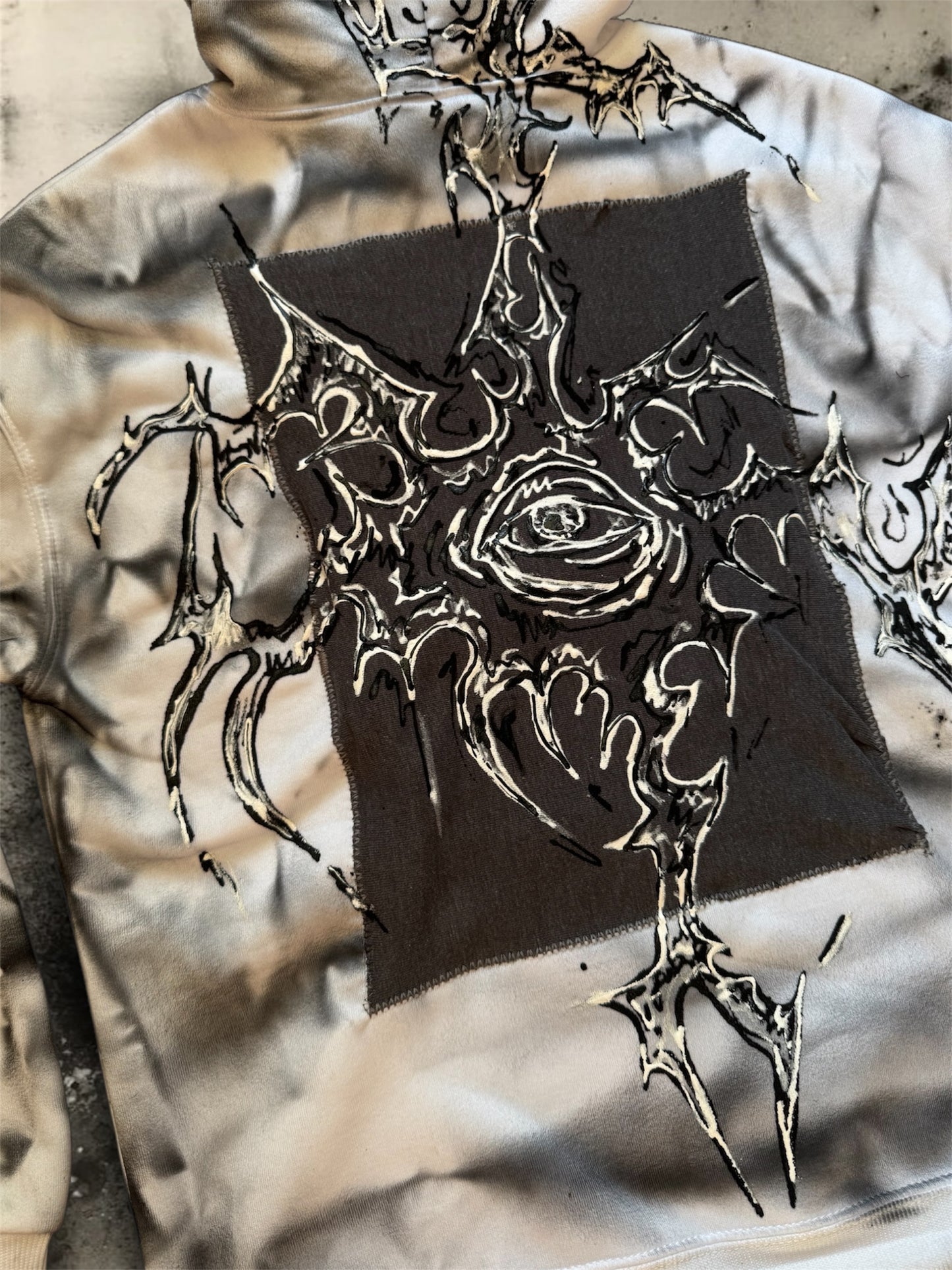 “Hugo” hand painted hoodie