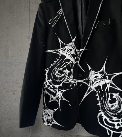 Punky blazer with spikes