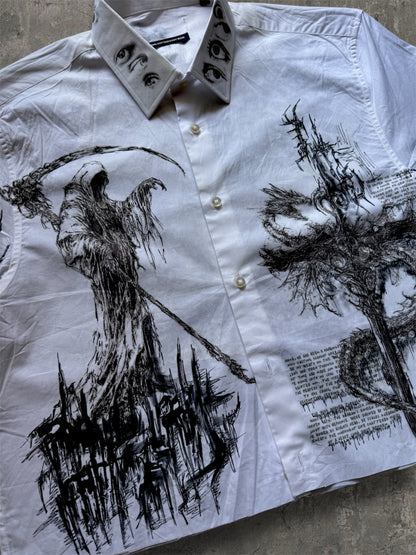 “Keeper” 1/1 cropped white shirt
