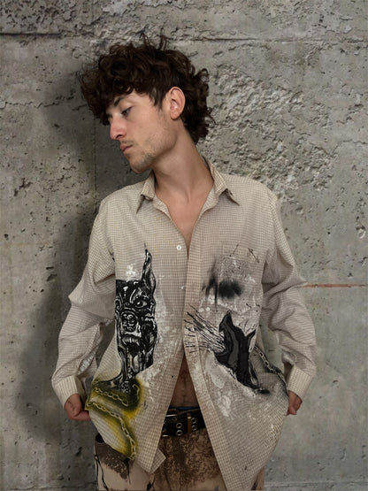 “Dogs” hand painted 1/1 shirt