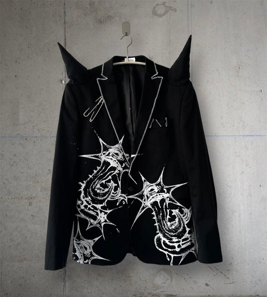Punky blazer with spikes