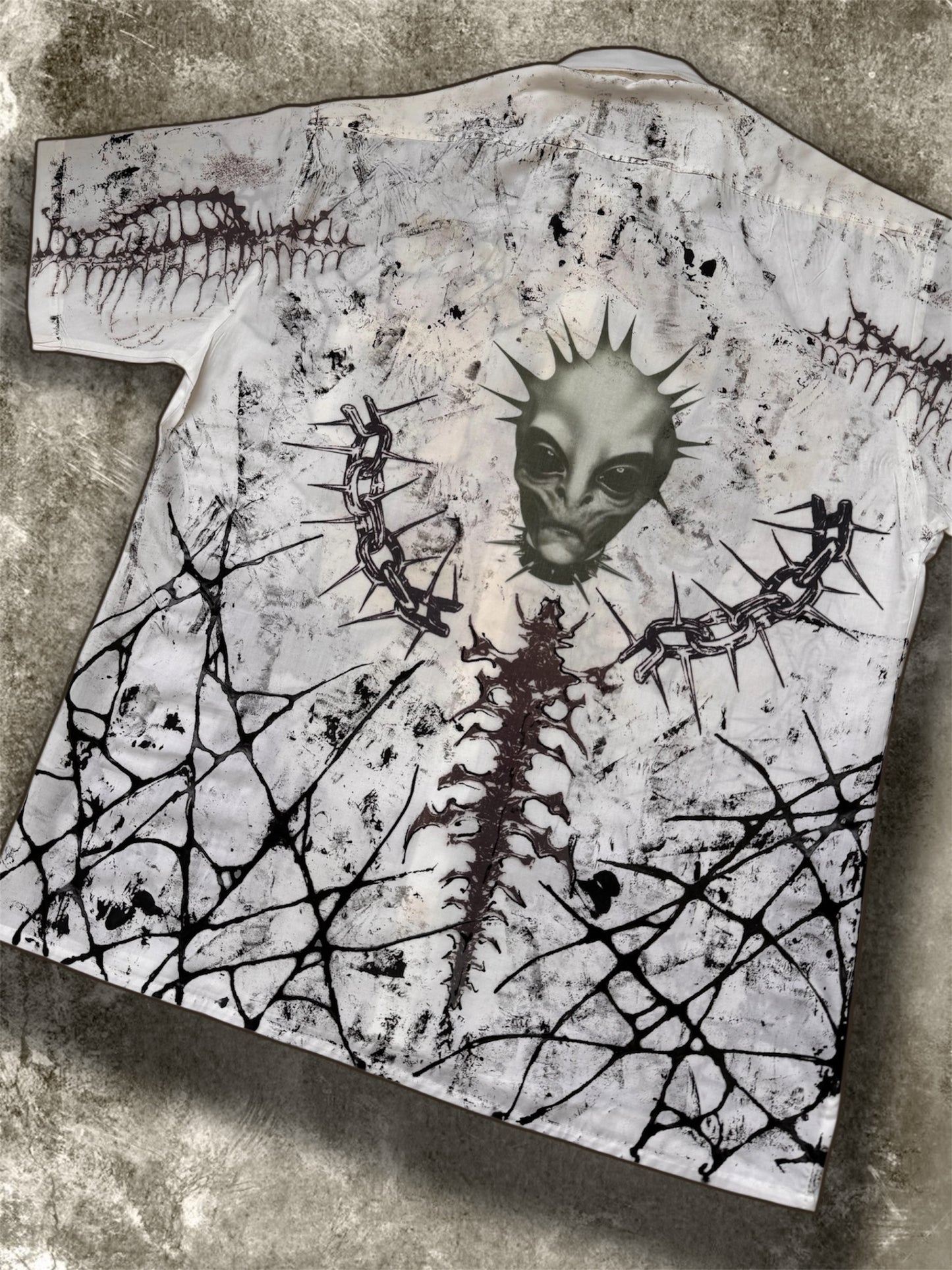 “Alien Bert” upcycled shirt