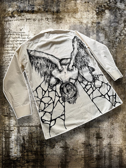 “FACING DEMONS” painted shirt