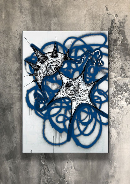 ”Moon love” art print