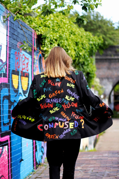 CONFUSED? Upcycled unisex blazer/custom blazer
