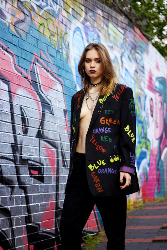 CONFUSED? Upcycled unisex blazer/custom blazer